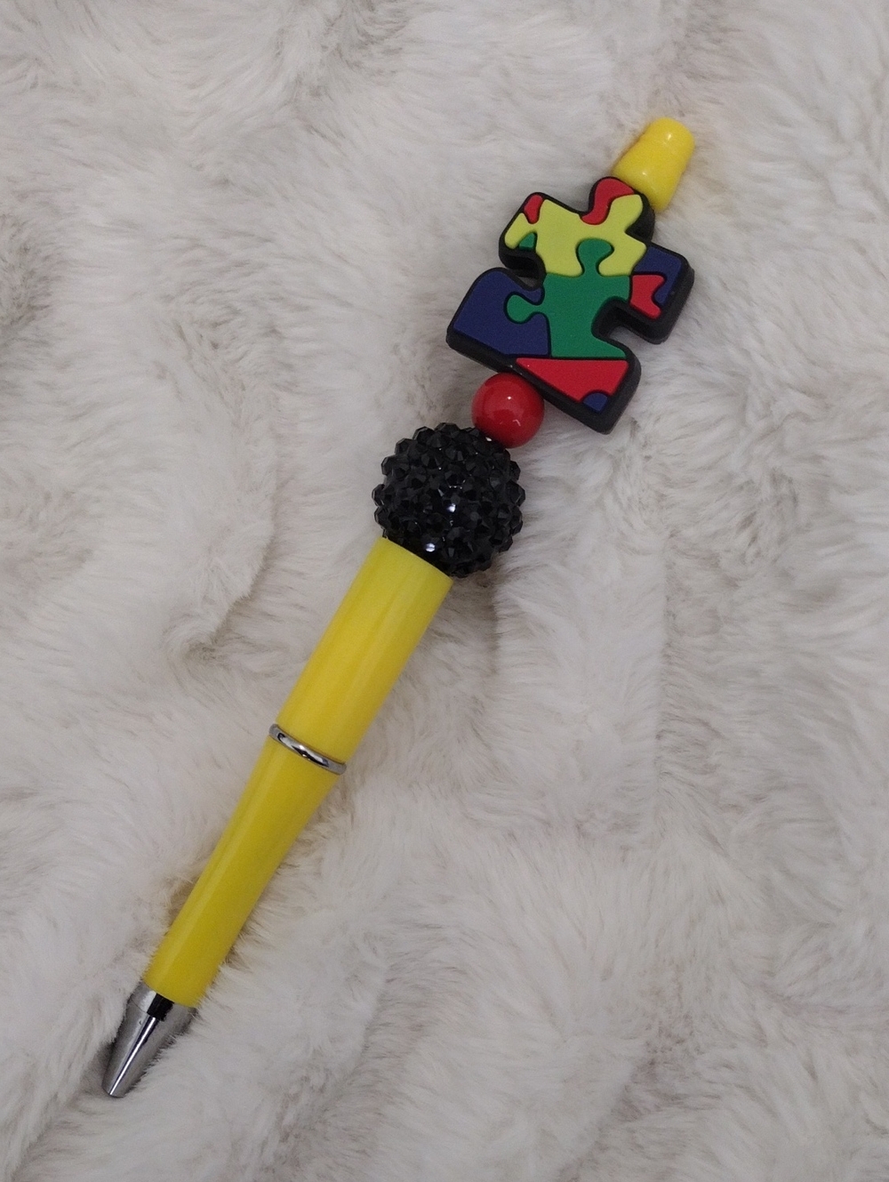 Autism Awareness Beaded Pen